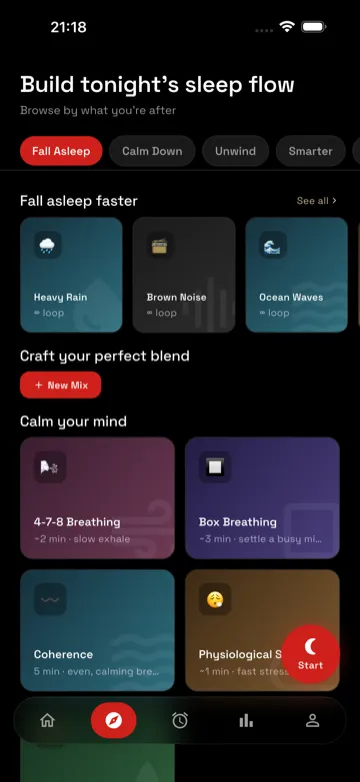 Notsleeping app screenshot