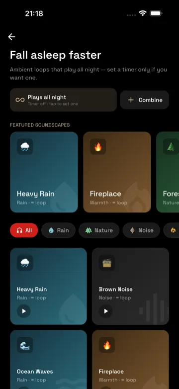 Notsleeping app screenshot