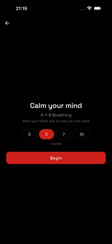 Notsleeping app screenshot