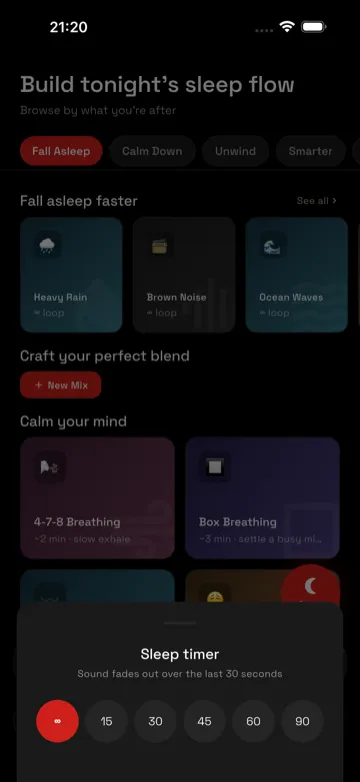 Notsleeping app screenshot